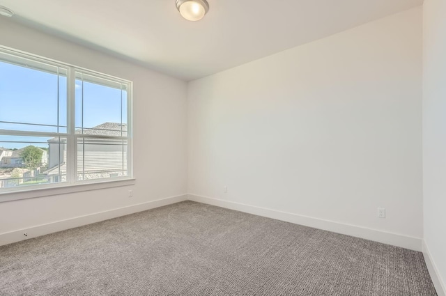 carpeted spare room featuring a healthy amount of sunlight