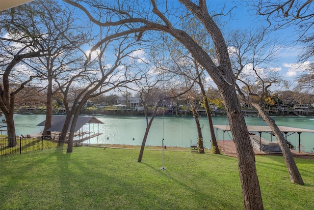 150 Turtle Ln, Seguin, TX 78155 - water view featuring a boat dock