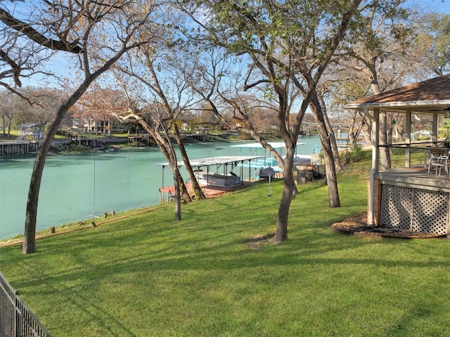 150 Turtle Ln, Seguin, TX 78155 - view of green lawn featuring a water view
