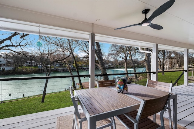 150 Turtle Ln, Seguin, TX 78155 - sunroom / solarium with a water view