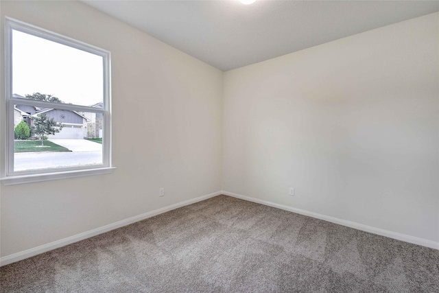 view of carpeted empty room