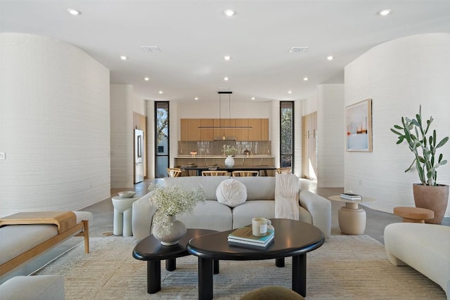 30 Peace Pipe, Wimberley, TX 78676 - living room featuring recessed lighting and visible vents