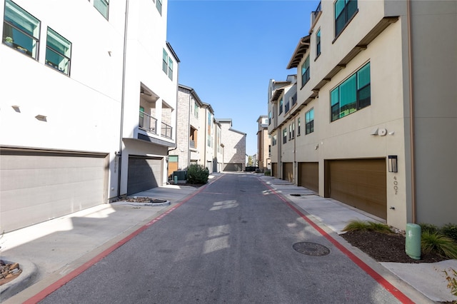 view of street with a residential view