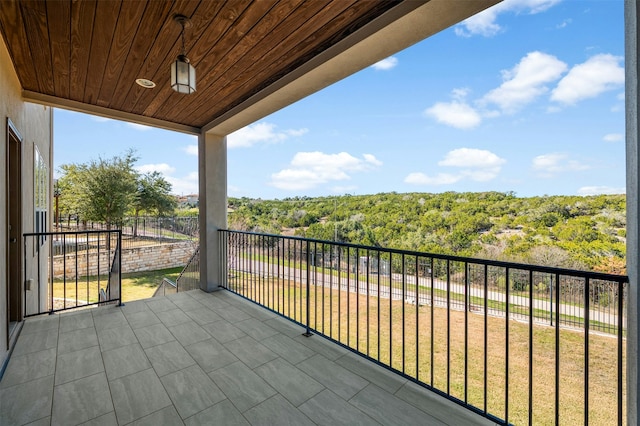 view of balcony