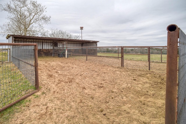 exterior space featuring an outdoor structure