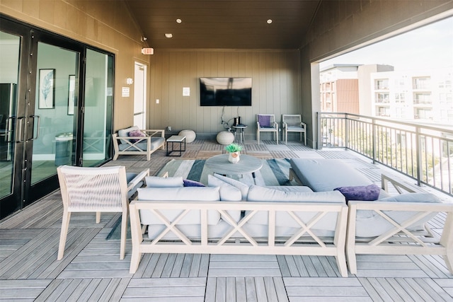 balcony with an outdoor living space