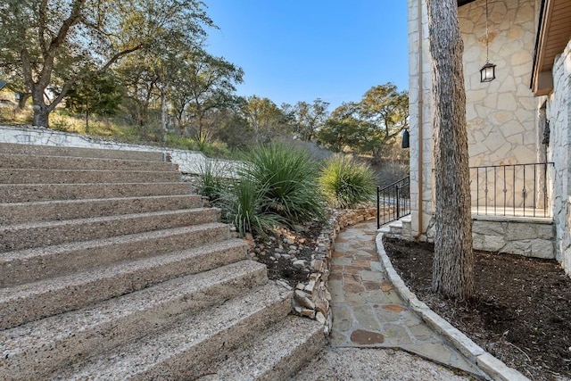 112 Center Cove Iii Loop, Spicewood, TX 78669 - view of yard featuring stairs