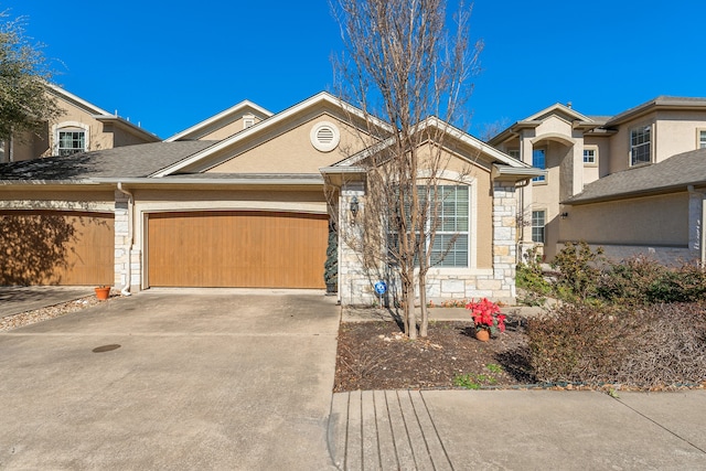 view of front of house featuring a garage