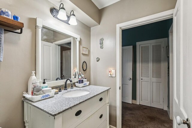 bathroom with vanity