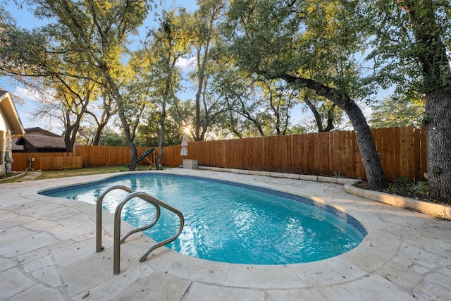 view of pool with a patio