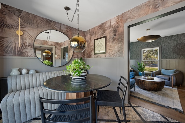 view of dining area