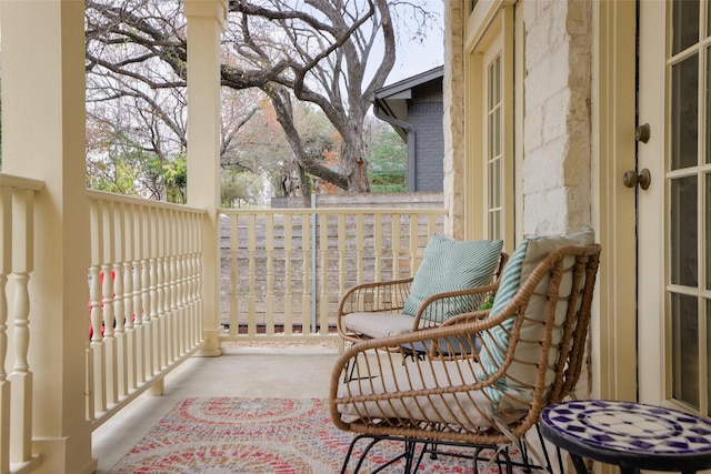 view of balcony