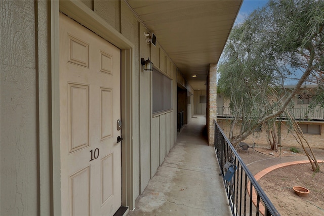 view of balcony