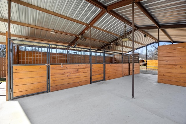 view of horse barn