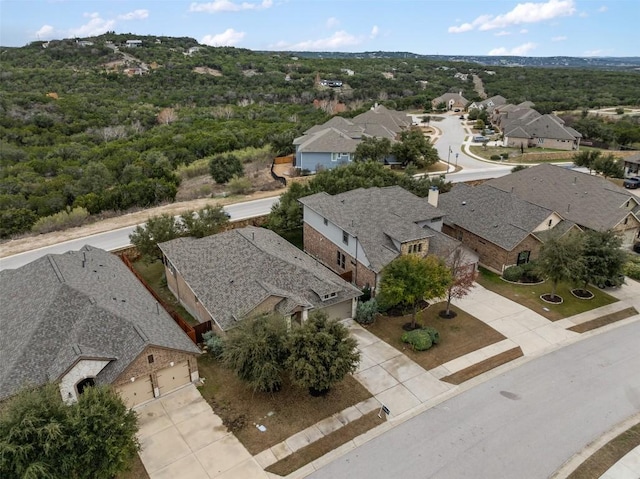 aerial view featuring a residential view