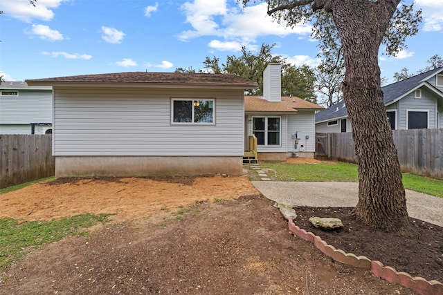 view of front of property with a patio area