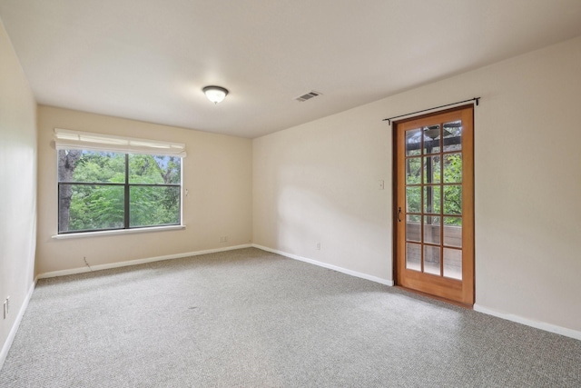 carpeted empty room featuring a healthy amount of sunlight