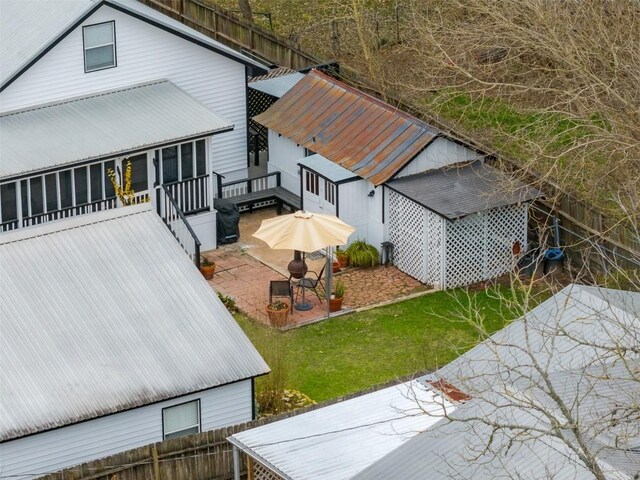 birds eye view of property