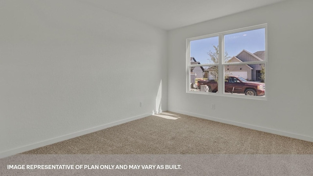 view of carpeted empty room