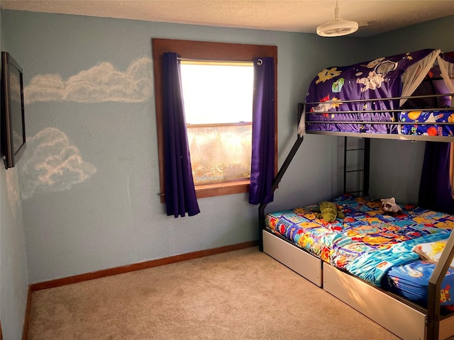 bedroom featuring carpet flooring