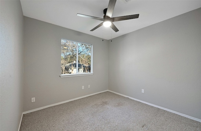 9504 Sanford Dr, Austin, TX 78748 - carpeted empty room with a ceiling fan and baseboards