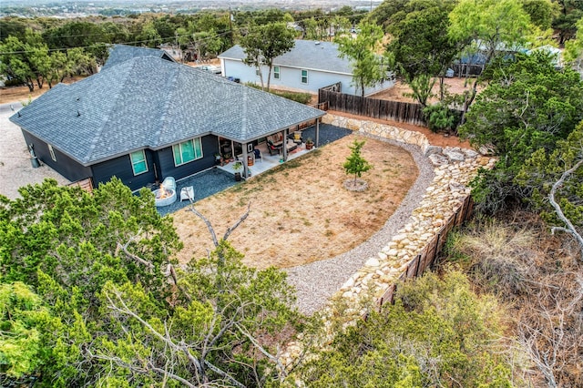 birds eye view of property