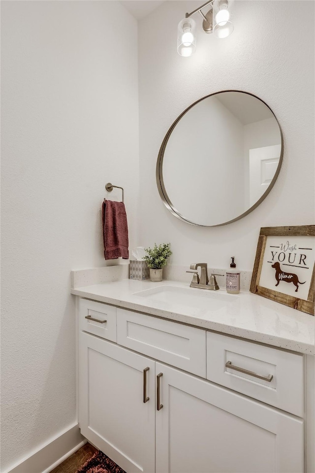 bathroom featuring vanity