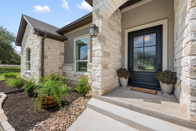 210 Miranda Way, Georgetown, TX 78633 - view of exterior entry with stone siding