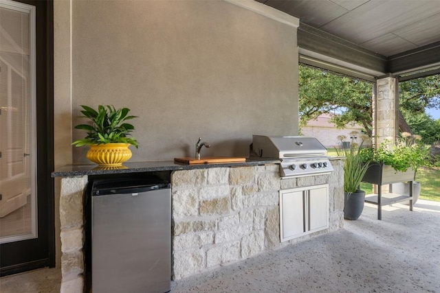 210 Miranda Way, Georgetown, TX 78633 - view of patio / terrace featuring exterior kitchen and a sink