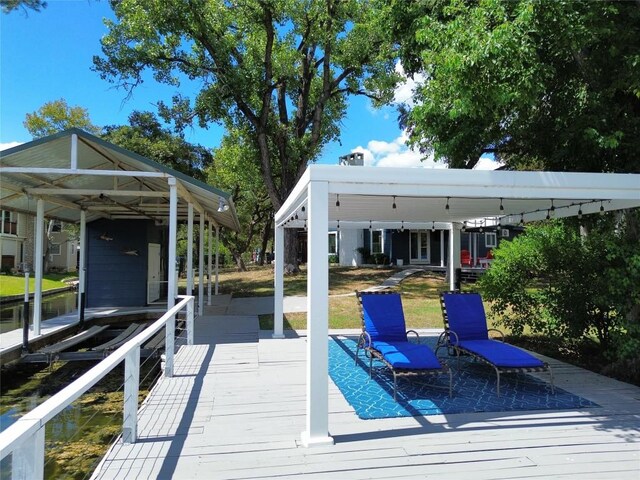 614 E Briarway Dr, Granite Shoals, TX 78654 - dock with a wooden deck