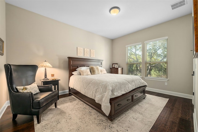 bedroom featuring wood-type flooring