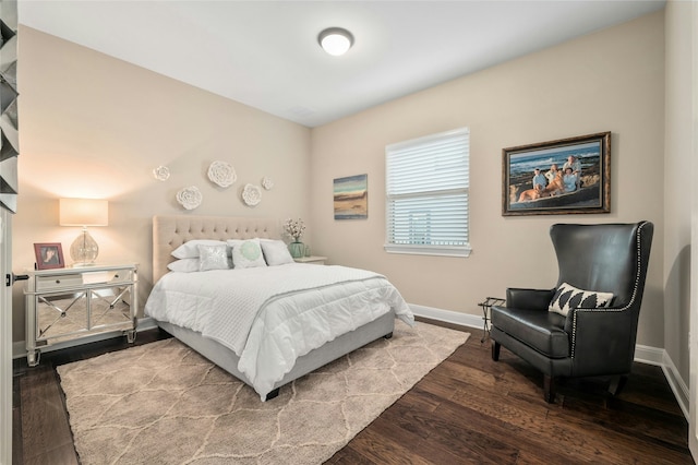 bedroom featuring hardwood / wood-style floors