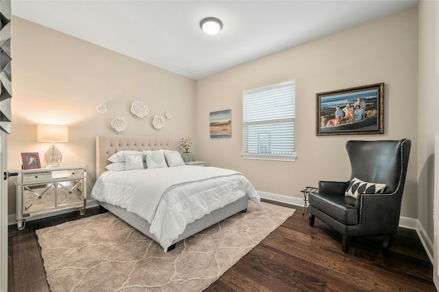 916 Morning Moon Cir, Austin, TX 78732 - bedroom featuring baseboards and dark wood finished floors
