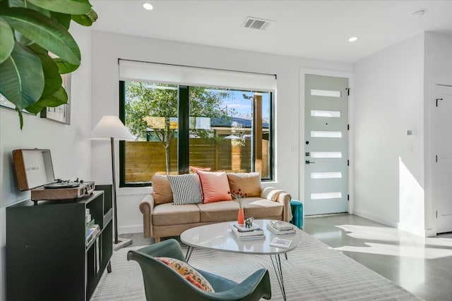 612 Irma Dr Unit 2, Austin, TX 78752 - living room with recessed lighting and baseboards