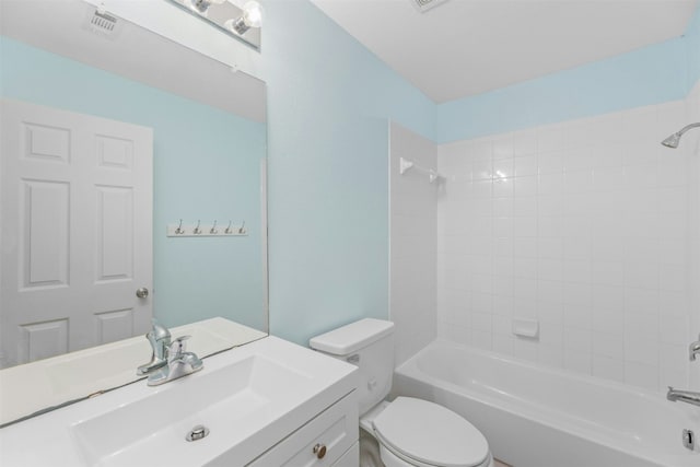 12206 Athens St, Manor, TX 78653 - full bath with toilet, vanity, and shower / washtub combination