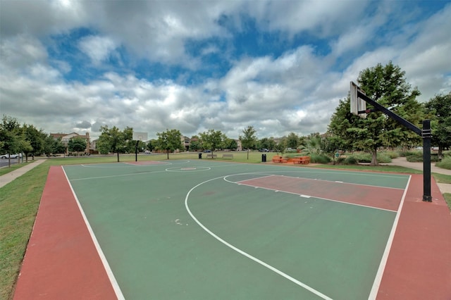 view of basketball court