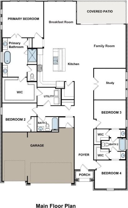 17604 Arend Path, Pflugerville, TX 78660 - home floor plan