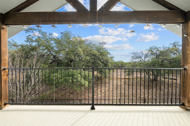 view of balcony