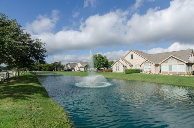 view of water feature