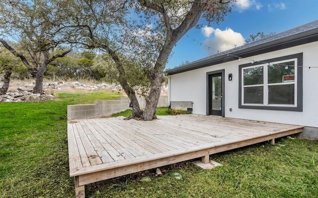 2718 Leslie Ln, San Marcos, TX 78666 - deck with a yard