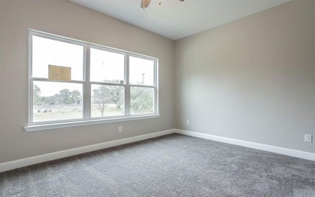 2718 Leslie Ln, San Marcos, TX 78666 - unfurnished room featuring carpet and a ceiling fan