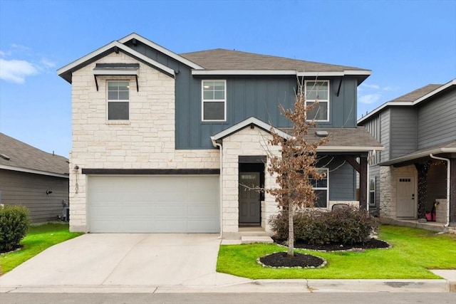 view of front of house featuring a garage