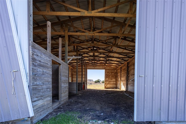 view of horse barn