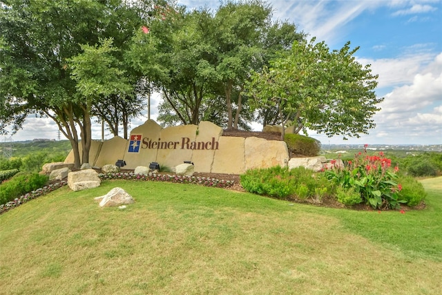 11716 Shadestone Ter, Austin, TX 78732 - community sign featuring a yard