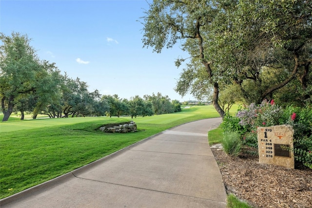 11716 Shadestone Ter, Austin, TX 78732 - view of property's community featuring a lawn and view of golf course