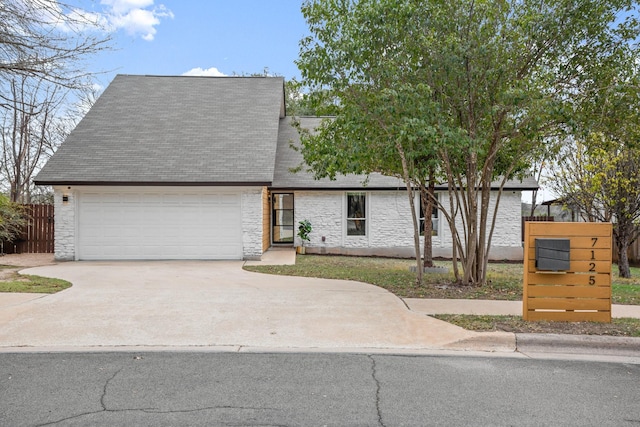 view of front of home featuring a garage