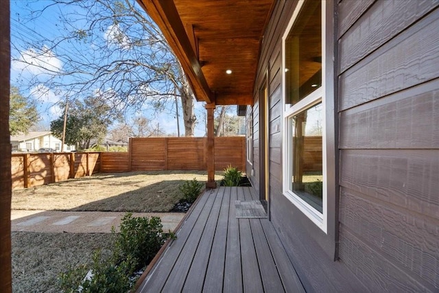 6811 Montana St, Austin, TX 78741 - deck featuring a fenced backyard