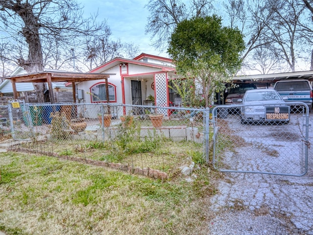 view of front of property