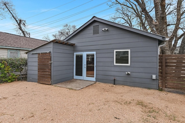 view of rear view of property