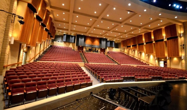 interior space featuring a high ceiling